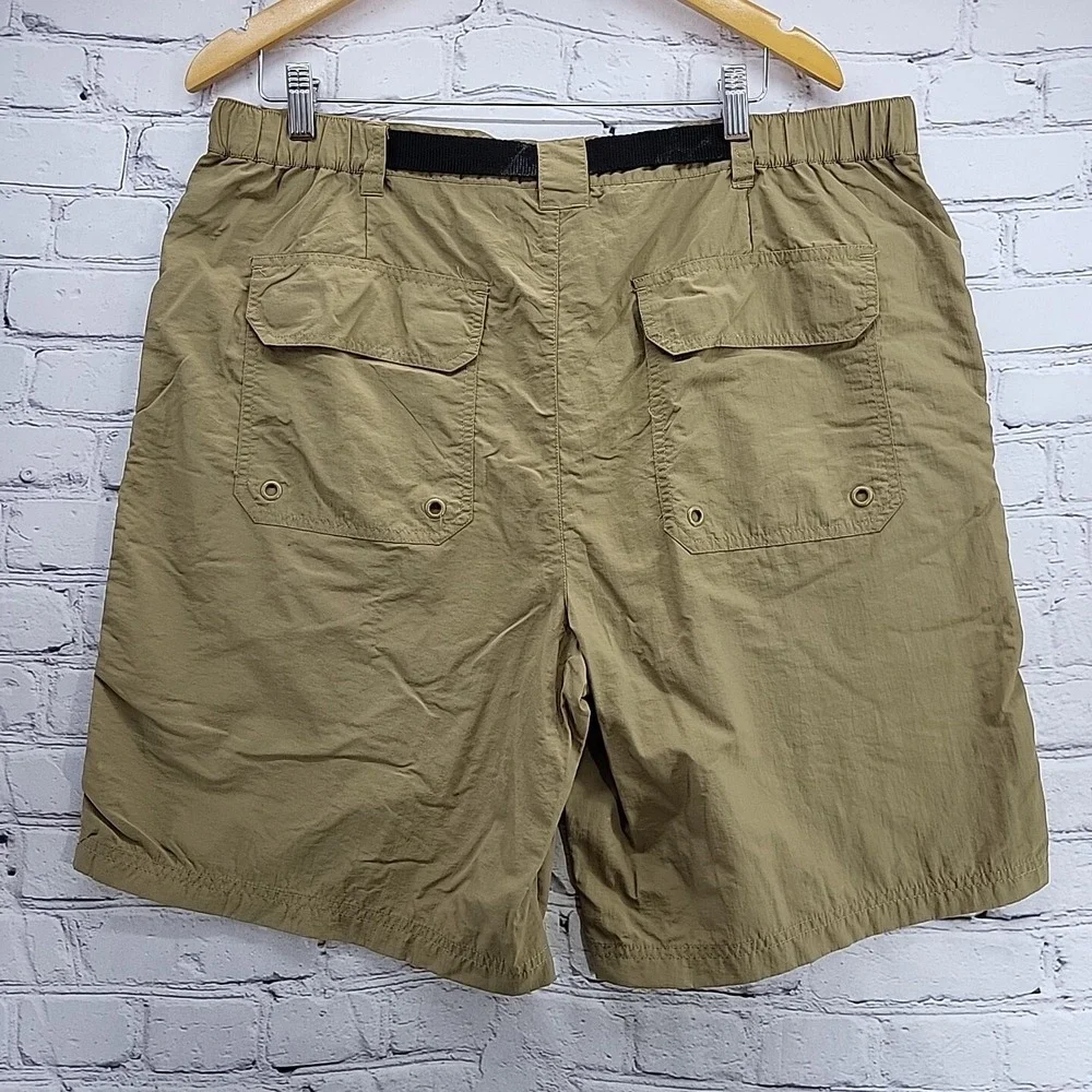 Marino Bay Shorts Mens Sz XL‎ Nylon Outdoors Khaki Weatherproof